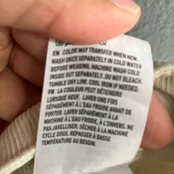 American eagle cream stretch corduroy mom jeans size 8 #718 - Picture 11 of 12